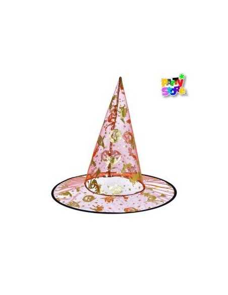 GORRO BRUJA TRANSPARENTE COLORES GO013