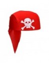GORRO PIRATA ROJO CON CALAVERA BANDANA GO044
