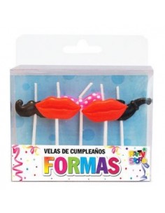 VELAS FORMA SET PROPS x 5 PIEZAS VS05