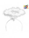VINCHA HALO AUREOLA DE ANGEL PLUMAS BLANCAS AC174