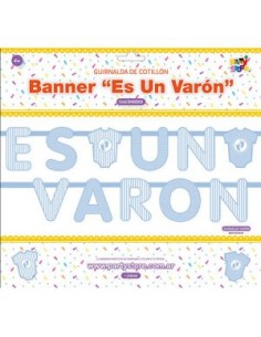 BANNER "ES UN VARON" 200x21, 5x21,5 Cm BABS02 2