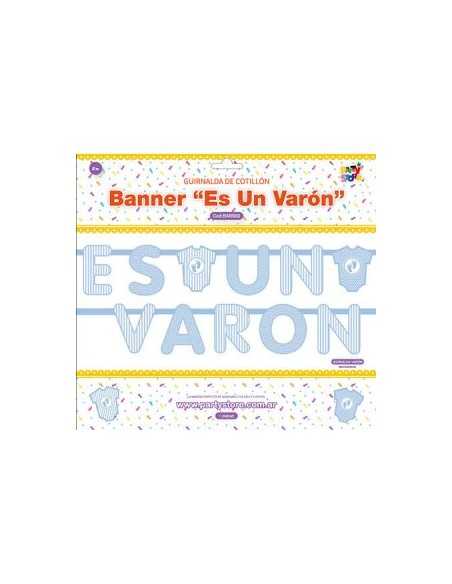 BANNER "ES UN VARON" 200x21, 5x21,5 Cm BABS02