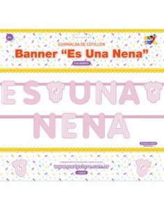 BANNER "ES UNA NENA" 200x21, 5x21,5 Cm BABS01 2