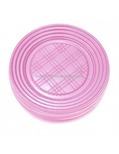 PLATO 17cm COLOR REY x 48u ROSA