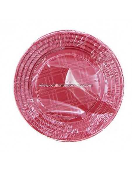 PLATO 22cm COLOR REY x 48u ROJO
