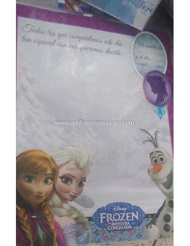 POSTER DE RECUERDO FROZEN x1