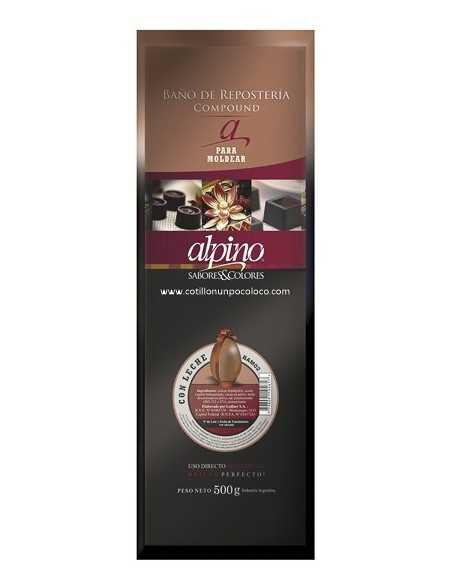CHOCOLATE BARRA BAÑO MOLDEO CON LECHE ALPINO x500g