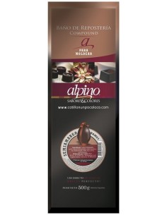 CHOCOLATE BARRA BAÑO MOLDEO SEMI AMARGO ALPINO x500g 2
