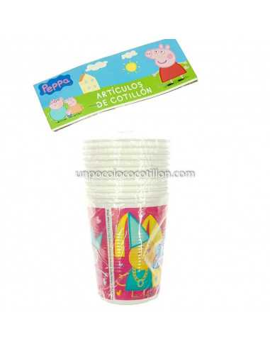 VASO PLASTICO PEPPA PIG x10